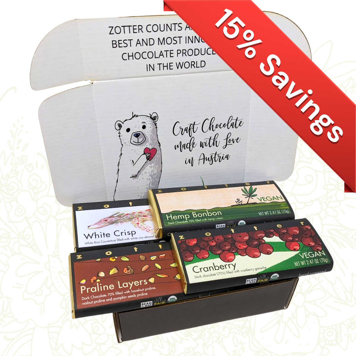 Sun Flower & Golden Cherry - Zotter Chocolates | Bean To Bar, Organic and  Fair Trade Chocolate